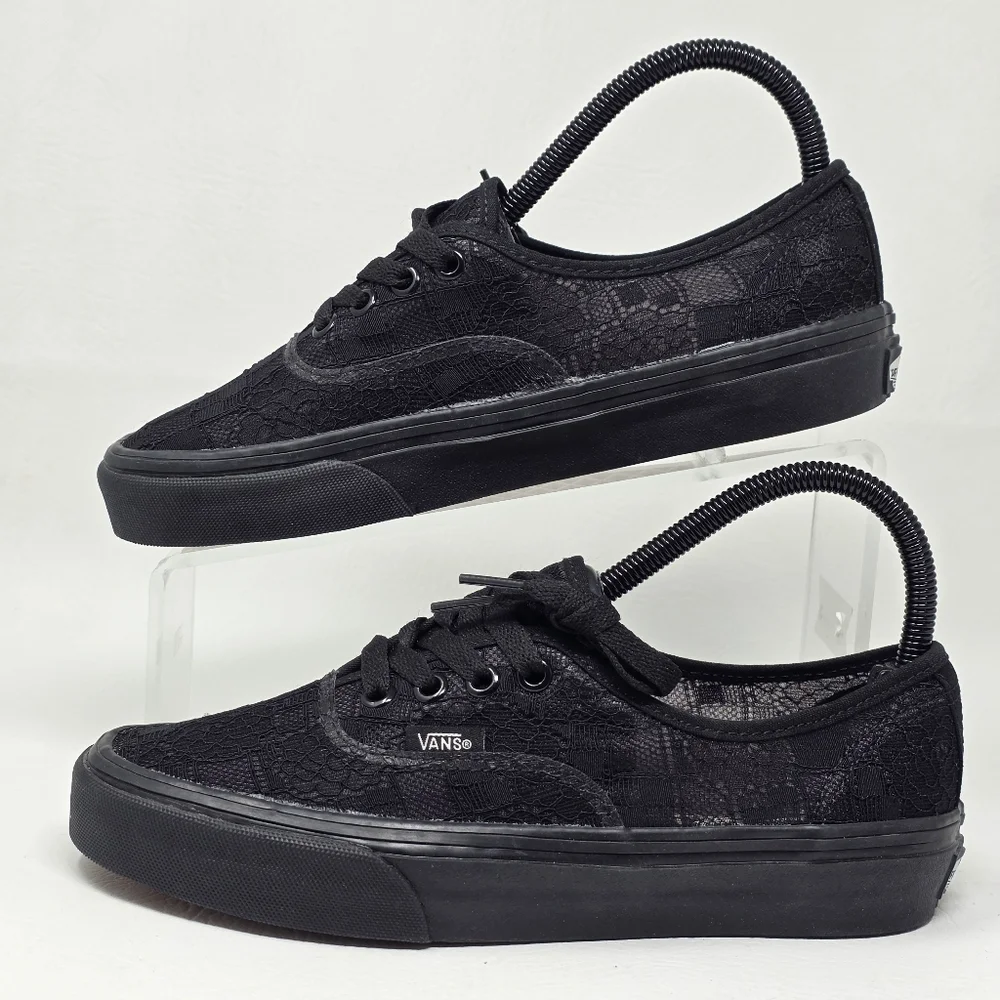 Vans Women's Chou Chou Black Lace Checker Limited Sneakers Shoes Size 7 New